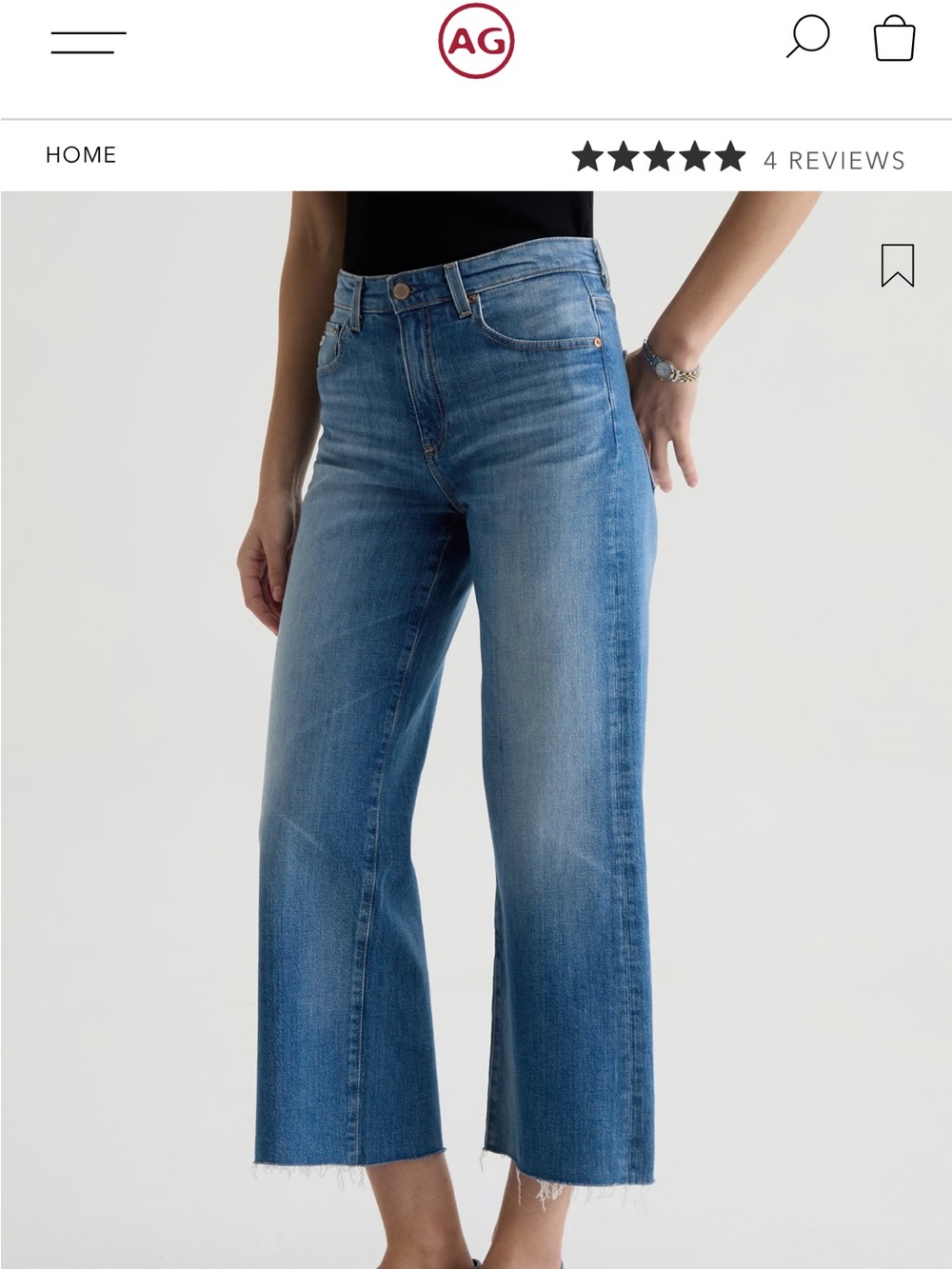 AG Saige Wide Leg Crop